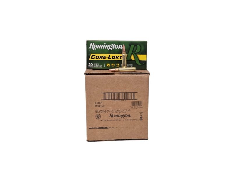 Remington Core Lokt .300 Savage CASE 150 Grain Pointed Soft Point